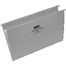 Basics&reg; Coloured Hanging Folders, Legal, Grey, 25/box