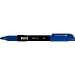 Basics&reg; Permanent Markers, Pen Style, Fine Tip, Blue, 12/box