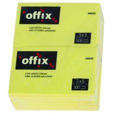 Offix&reg; Self-Adhesive Notes, 3" x 5", 12/pkg