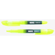 Basics&reg; Liquid Highlighter, Yellow, 12/bx