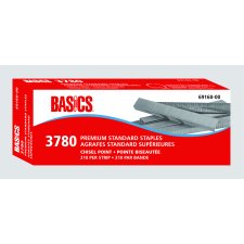 Basics&reg; Premium Standard Staples, 1/4", 3780/bx