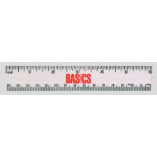 Basics&reg; Flexible Transparent Ruler, 6"/15cm
