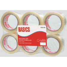 Offix&reg; Packaging Tape, 48 mm x 50 m, 6/pkg