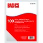 Basics&reg; Binding Covers, Clear, 11-1/4" x 8-3/4", 100/pkg