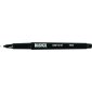 Basics&reg; Nylon Tip Markers, Fine Tip, Black, 12/bx