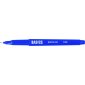 Basics&reg; Nylon Tip Markers, Fine Tip, Bue, 12/bx