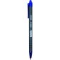 Basics&reg; Retractable Ball Point Pen, Medium, Blue, 12/bx