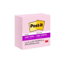 Post-it&reg; Notes Cubes, 3" x 3", Pink Salt, 5/pkg