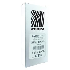 Zebra Sarasa� Clip Retractable Gel Pen, 0.5 mm, Red
