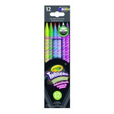 Crayola&reg; Twistables&reg; Coloured Pencils, Bold & Bright, 12/pkg