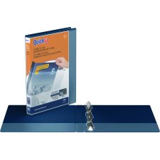 Davis Group QuickFit&reg; View D-Ring Binder, 5/8", Navy Blue