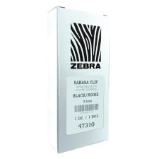 Zebra Sarasa� Clip Retractable Gel Pen, 0.5mm, Black