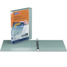 Davis Group QuickFit&reg; View D-Ring Binder, 5/8", Grey
