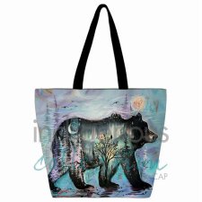 Midnight Bear Large Tote Bag