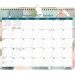 Blueline&reg; Monthly Wall Calendar, 15" x 12", Bilingual, Twilight Floral