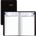 Blueline&reg; Essential Daily Diary, 8" x 5", Black, Bilingual