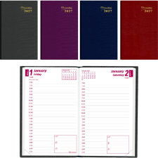 Brownline&reg; Traditional Diary Pocket Daily, 4-3/4" x 3", Assorted Colours