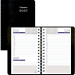 Blueline&reg; DuraGlobe� Daily Planner, 8" x 5", Bilingual, Black