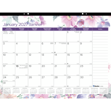 Blueline&reg; Passion Monthly Desk Pads, 22" x 17"