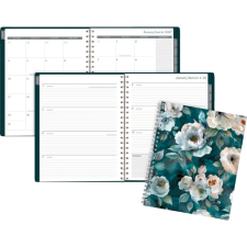 Cambridge&reg; Teal Garden Weekly/Monthly Planners