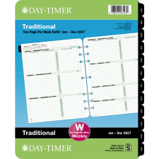 Day-Timer&reg; Dated Weekly Page Refills, 11" x 9"