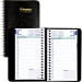 Blueline&reg; Essential Daily Diary, 6" x 3-1/2", Black, Bilingual