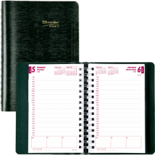 Brownline&reg; Essential Daily Diary, 8" x 5", Green