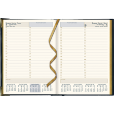 Brownline&reg; Executive Daily Diary,r 10-3/4" x 7-3/4", Trilingual, Assorted Colours