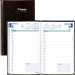 Blueline&reg; Traditional Daily Planner, 8" x 5", Hard Cover, Black