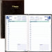 Blueline&reg; Traditional Daily Planner, 8" x 5", Hard Cover, Black, Bilingual