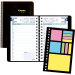 Blueline&reg; Essential PlannerPlus� Daily Diary, 8" x 5", Black, Bilingual
