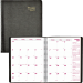 Brownline&reg; Essential Monthly Diary, 11" x 8-1/2", English, Black