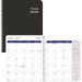 Blueline&reg; DuraGlobe� Monthly Planners, 8-7/8" x 7-1/8", Bilingual, Black