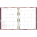 Blueline&reg; Monthly Planner, 11" x 8-1/2", Bilingual, Floral Blush