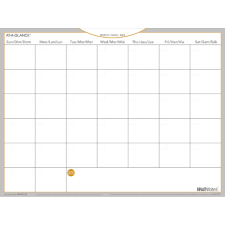 AT-A-GLANCE&reg; WallMates� Self-Adhesive Dry Erase Monthly Planner, 18" x 24", Trilingual