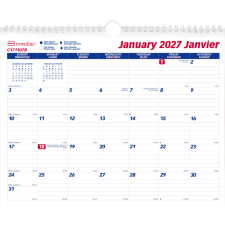 Blueline&reg; Monthly Wall Calendar, 15" x 12", Bilingual