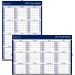 Brownline&reg; Yearly Wall Calendar, 24" x 36", English
