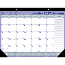Blueline&reg; Monthly Desk/Wall Calendar, 21-1/4" x 16", Bilingual