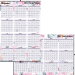 Blueline&reg; Yearly Wall Calendar, 24" x 36", English
