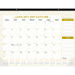 Blueline&reg; Gold Monthly Desk Pad, 22" x 17", Bilingual, Gold