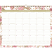 AT-A-GLANCE&reg; Badge Floral Wall Calendar, 15" x 12", Bilingual, Pink