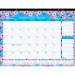 Blueline&reg; Floral Monthly Desk Pad, 22" x 17", Bilingual
