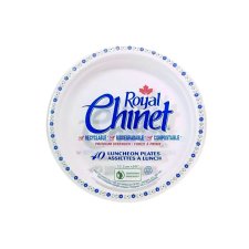 Royal Chinet&reg; Plates, Lunch, 8-3/4", 40/pkg