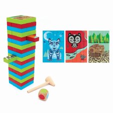 Multi-Game Wood Block Set, Indigenous Animals