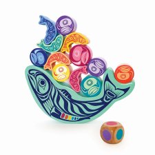 Native Northwest Stacking Blocks Balancing Game, Salmon and Eggs