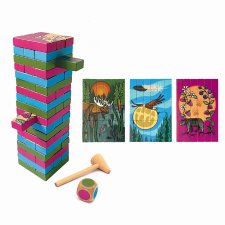 Multi-Game Wood Block Set, All My Relatives (Indinawemaaganidag)