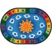 Carpets for Kids Sunny Day Learn & Play Oval Rug - 8'3" x 11'8"