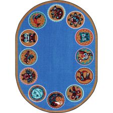 Joy Carpets The Circle Area Rug - 7'8" x 10'9" Oval - Multicolour